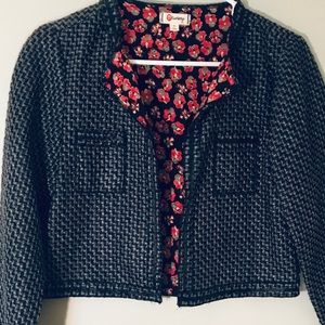 Olsenboye Tweed Crop Blazer